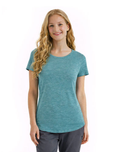 Icebreaker Women's Sphere II SS Tee - Green Glory Heather
