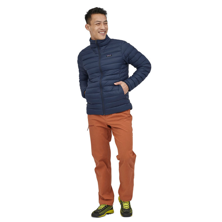 Patagonia men's down sweater jacket navy blue shop