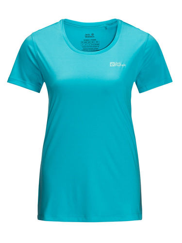 Jack Wolfskin Dames Tech Tee (Scuba)