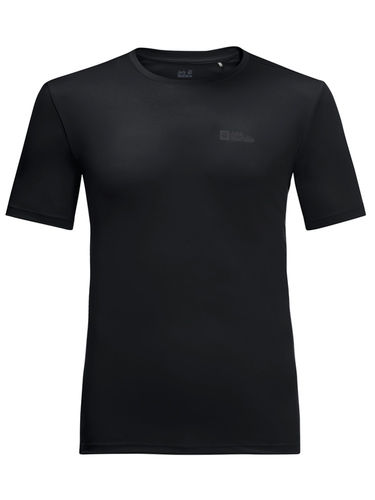Jack Wolfskin Heren Tech Tee (Black)