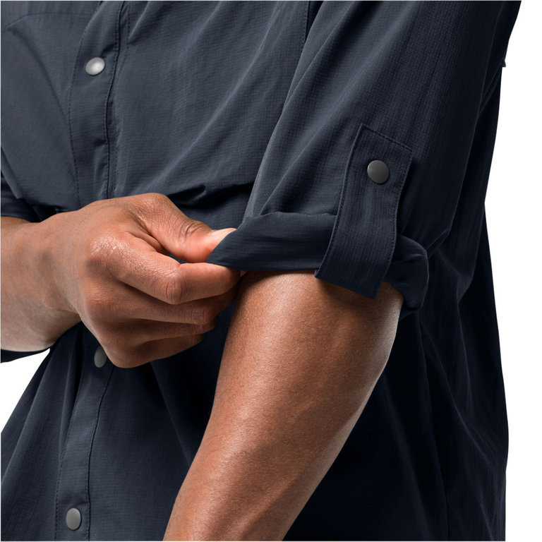 Jack Wolfskin Men s Atacama LS Shirt Night Blue Shirt