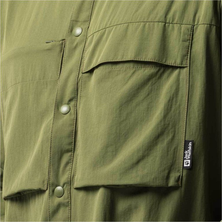 Jack Wolfskin Men s Atacama LS Shirt Greenwood Shirt