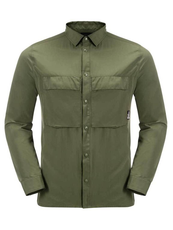 Jack Wolfskin Men s Atacama LS Shirt Greenwood Shirt