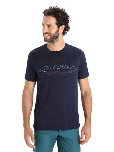 Icebreaker Heren Tech Lite II SS Tee Icebreaker (Midnight Navy)