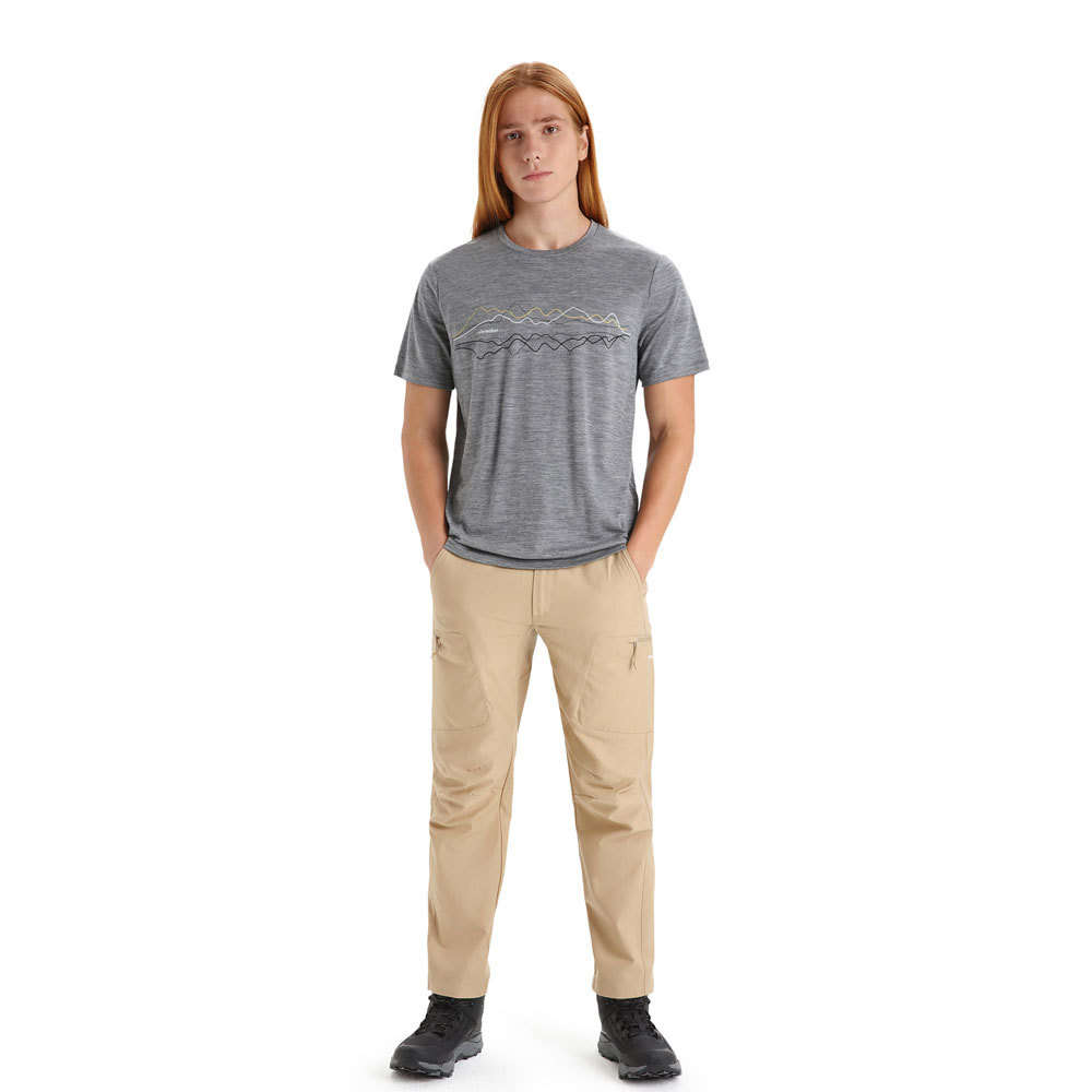 Icebreaker Men's Tech Lite II SS Tee Icebreaker (Gritstone Heather)