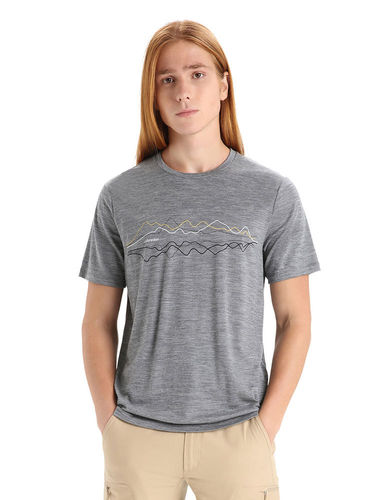 Icebreaker Heren Tech Lite II SS Tee Icebreaker (Gritstone Heather)