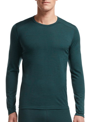 Icebreaker Men's Oasis LS Crewe (Nori Heather)