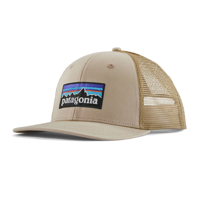 Patagonia P 6 Logo Trucker Hat Oar Tan w Classic Tan Cap