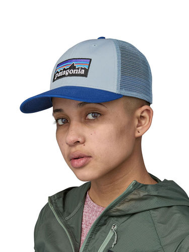 Patagonia P-6 Logo LoPro Trucker Hat (Steam Blue)