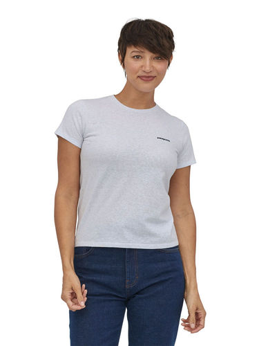 Patagonia Dames P-6 Logo Responsibili Tee (White)