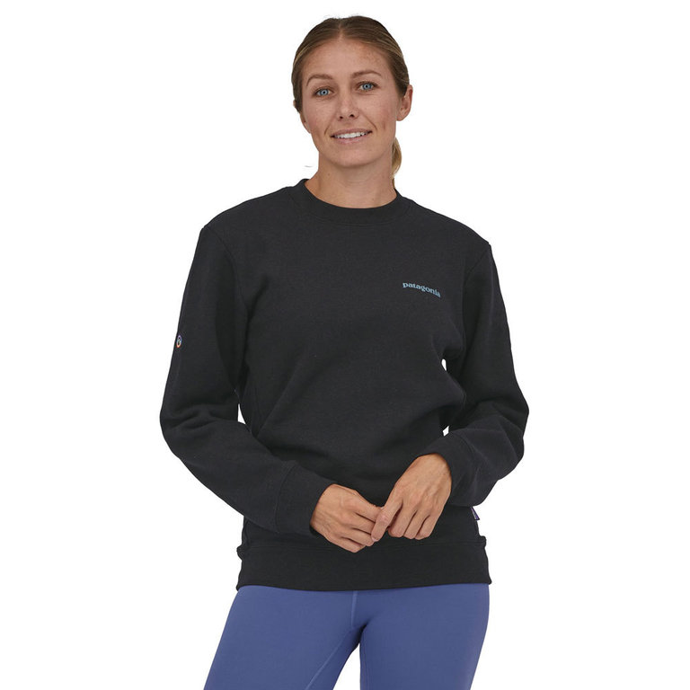 Patagonia Fitz Roy Icon Uprisal Crew Sweatshirt Ink Black Sweater