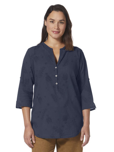 Royal Robbins Women's Oasis II  3/4Sleeve (Navy)