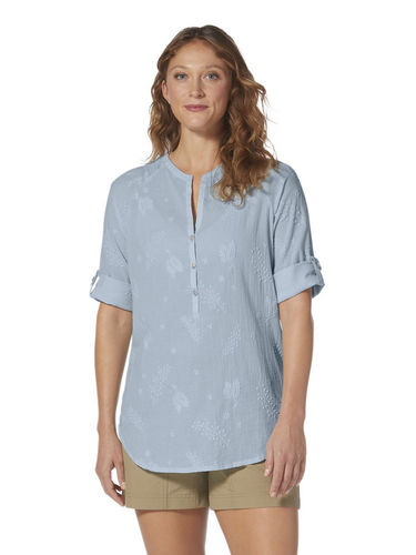 Royal Robbins Women's Oasis II  3/4Sleeve (Summer Sky)