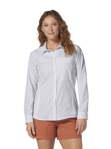 Royal Robbins Women's Bug Barrier Expedition Pro LS (White)