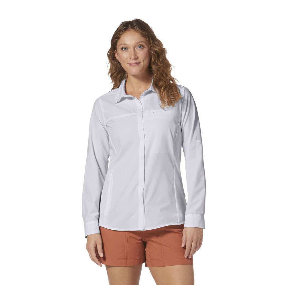 Royal Robbins Women's Bug Barrier Expedition Pro LS (White)