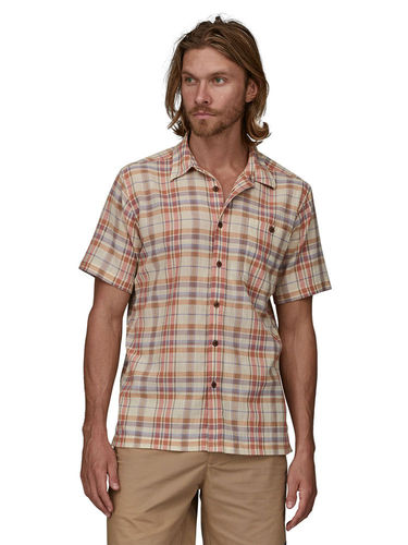 Patagonia Men's A/C Shirt (Paint Plaid: Quartz Coral)