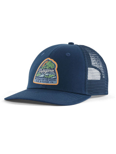 Patagonia Take A Stand Trucker Hat (Bayou Badge: Tidepool Blue)