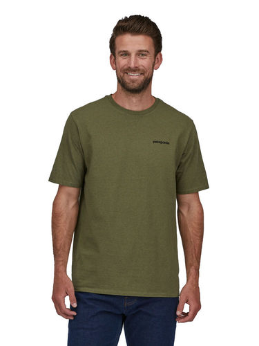 Patagonia Men's P-6 Logo Responsibili Tee (Wyoming Green)