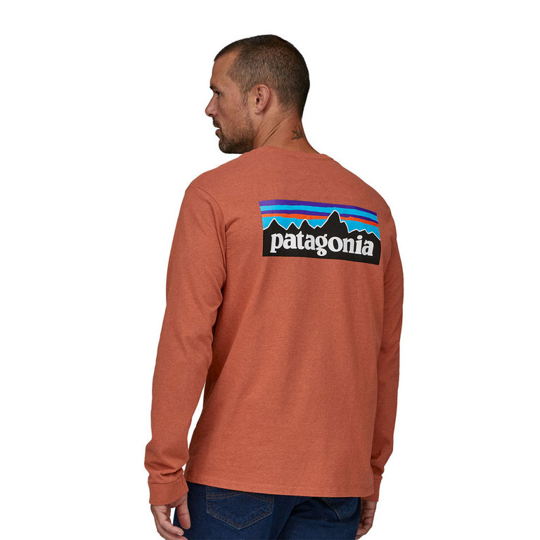 Patagonia Men's Long-Sleeved P-6 Logo Responsibili Tee
