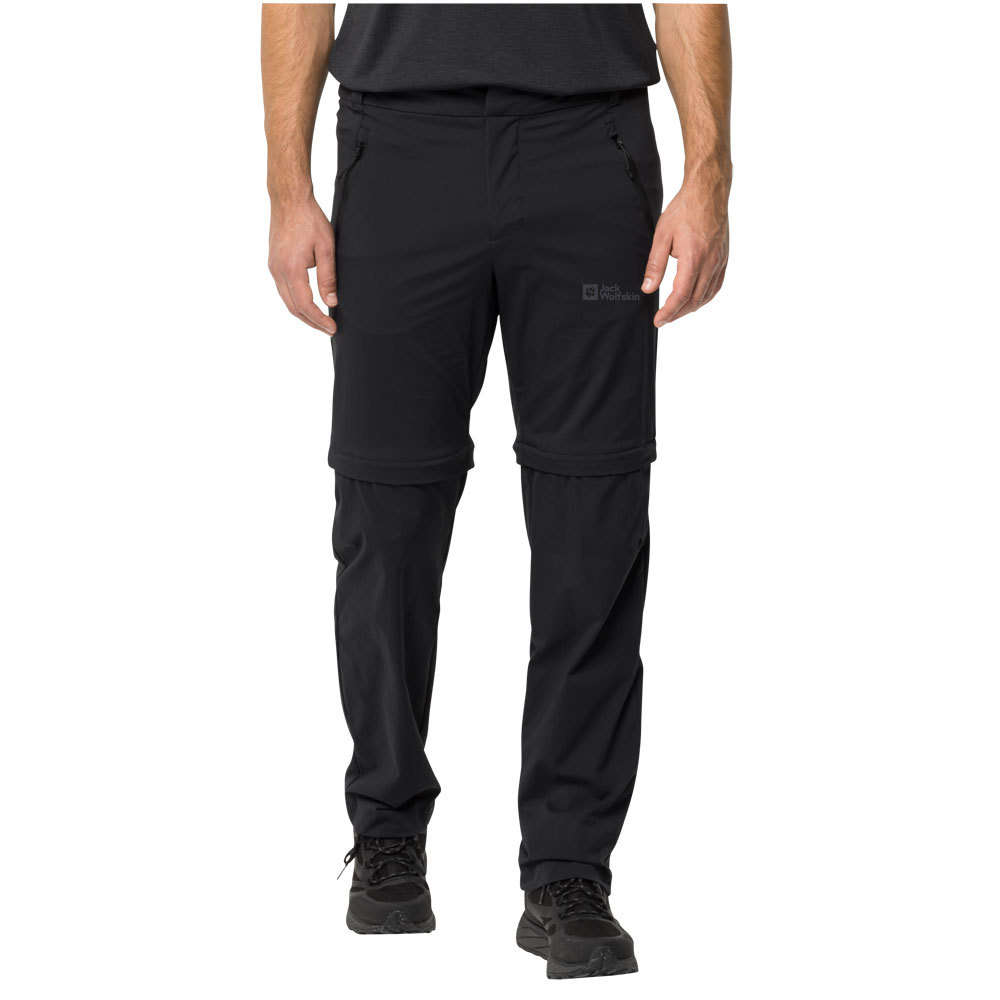 Jack Wolfskin Heren Glastal Zip Off Pants (Black)