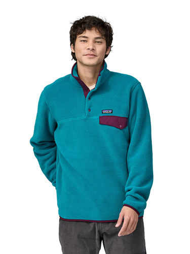 Patagonia Heren Lightweight Synchilla Snap-T Fleece Pullover (Belay Blue)