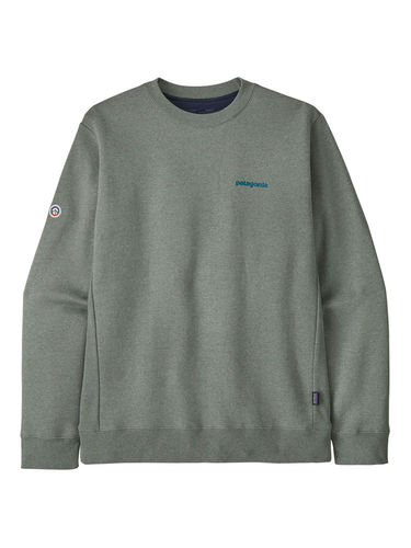 Patagonia Fitz Roy Icon Uprisal Crew Sweatshirt (Sleet Green)