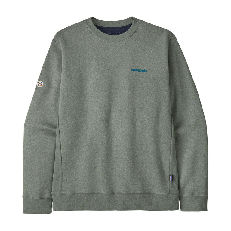 Patagonia Fitz Roy Icon Uprisal Crew Sweatshirt Sleet Green