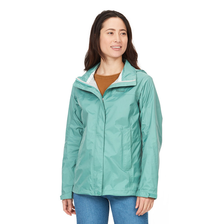 Marmot Women s PreCip Eco Jacket Blue Agave Lightweight Breathable Rainjacket