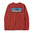 Patagonia Men's Long-Sleeved P-6 Logo Responsibili Tee (Burl Red)