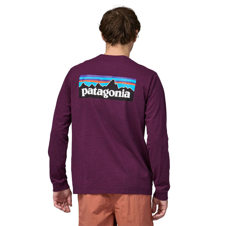 Patagonia logo long sleeve hotsell