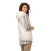 Jack Wolfskin Women's High Curl Long Vest (Cotton White) Fleece Jacket