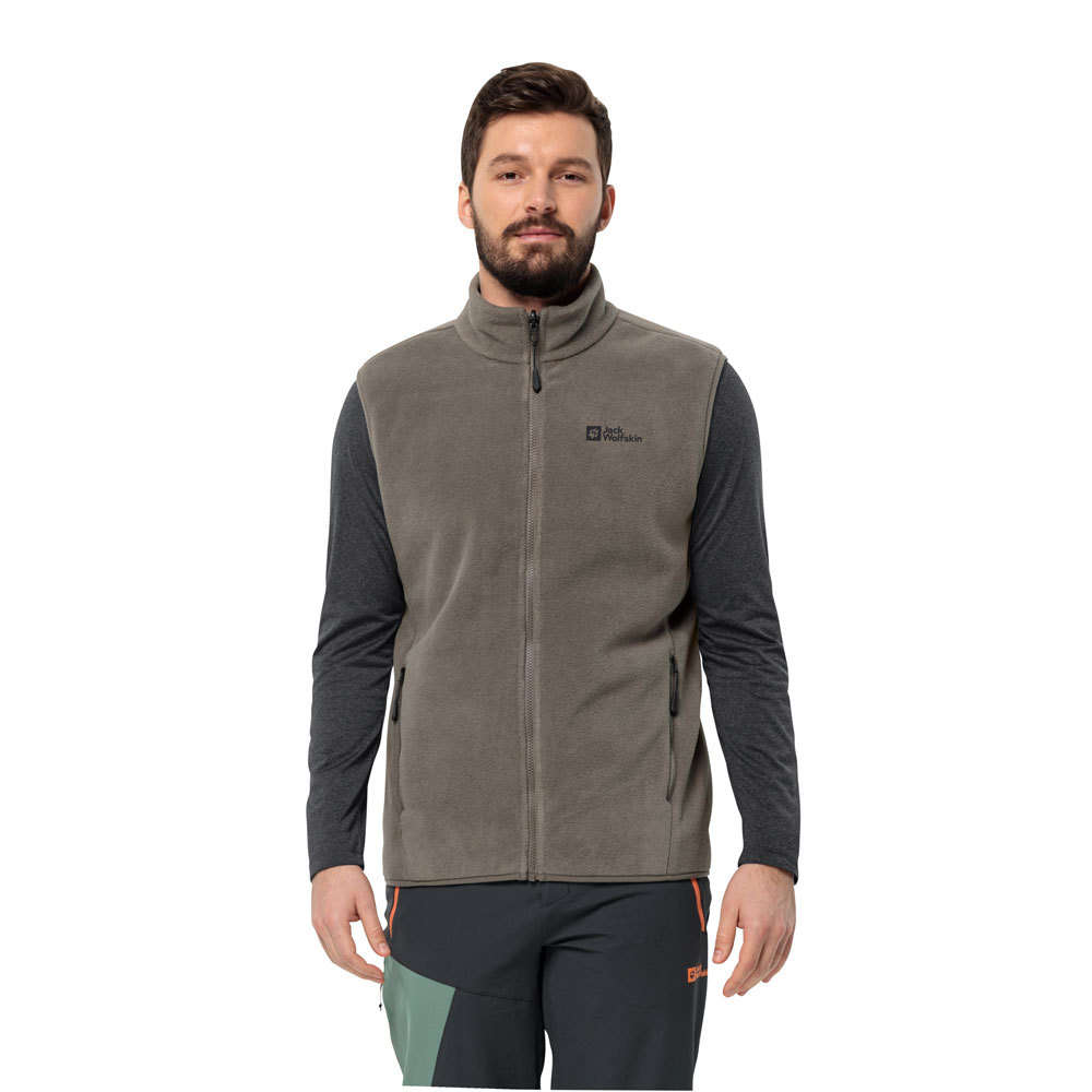 Jack Wolfskin Heren Waldsteig FZ Vest (Cold Coffee)