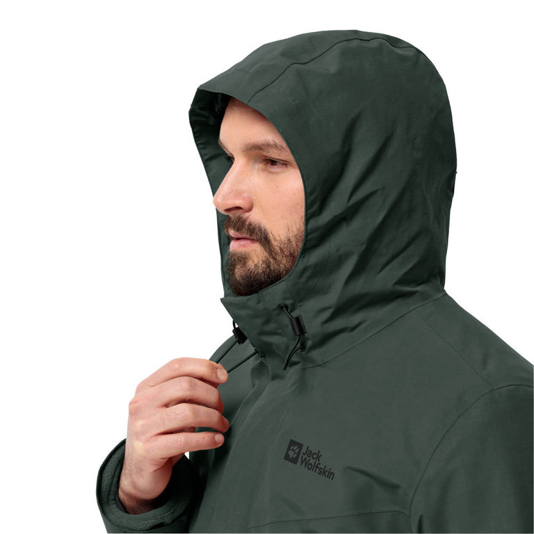 Jack Wolfskin Men s Altenberg 3 in 1 Jacket Black Olive
