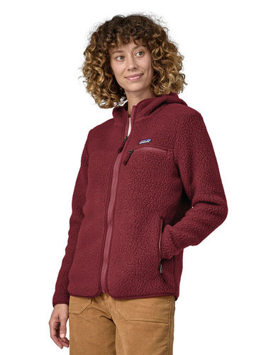 Patagonia Women's Retro Pile Hoody (Carmine Red)