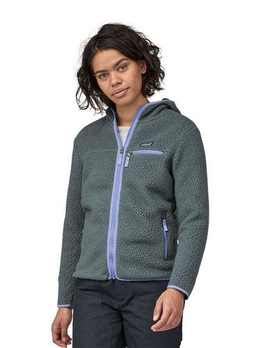Patagonia women's shearling fleece hoody best sale pullover