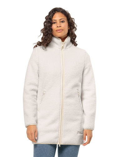 Jack Wolfskin Dames High Curl Coat (Cotton White)