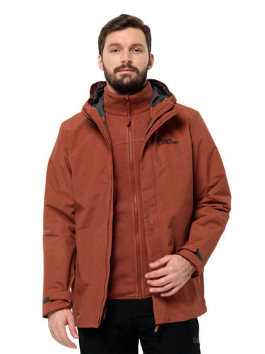 Jack Wolfskin Heren Altenberg 3-in-1 Jacket (Carmine)