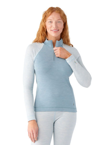 Smartwool Dames Classic Thermal Merino250 Base Layer 1/4 Zip (Lead Heather)