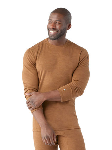 Smartwool Heren Classic Thermal Merino Base Layer Crew (Fox Brown Heather)