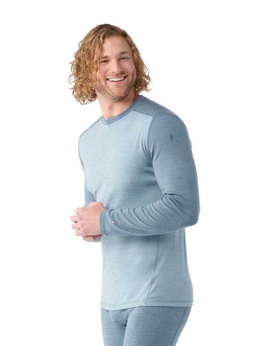 Smartwool Men's Classic Thermal Merino Base Layer Crew (Pewter Blue-Lead)