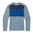Smartwool Heren Classic Thermal Merino Base Layer Colorblock Crew (Pewter Blue Heather)