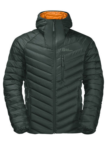 Jack Wolfskin Heren Passamani Down Hoody (Black Olive)