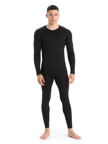 Icebreaker Men's 200 Oasis LS Crewe (Black)