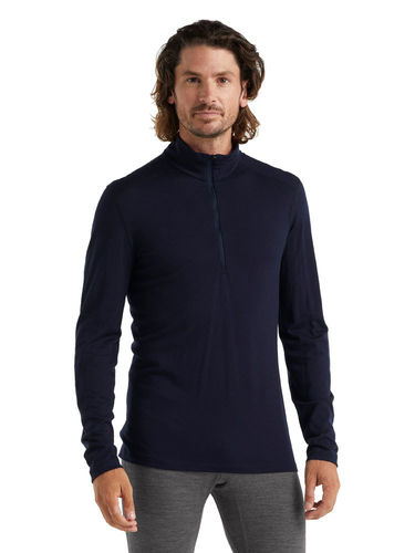 Icebreaker Heren 200 Oasis LS Half Zip (Midnight Navy)