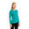Icebreaker Womens Oasis LS Crewe (Flux Green)