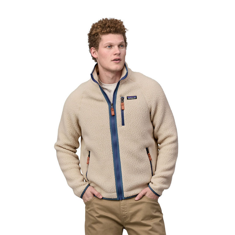 Patagonia men's retro deals pile fleece jacket sediment