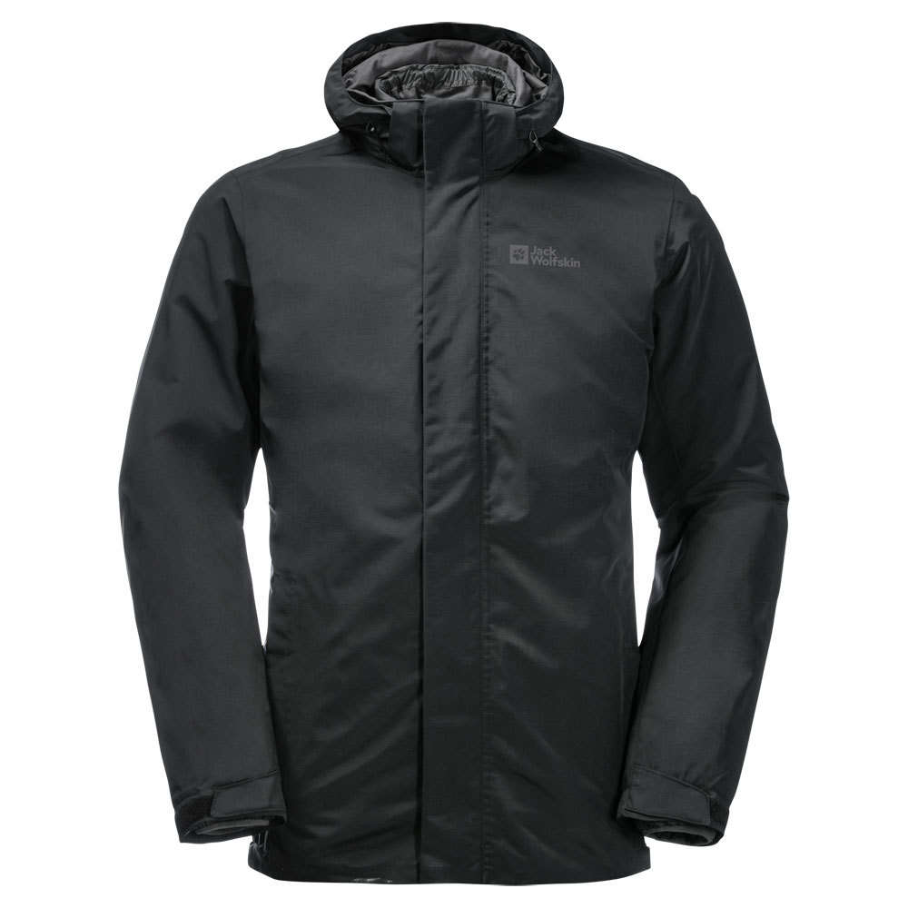 Jack Wolfskin Men's Bergland 3-in-1 Jacket (Black)