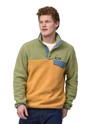 Patagonia Men's Lightweight Synchilla Snap-T Fleece Pullover (Pufferfish Gold)