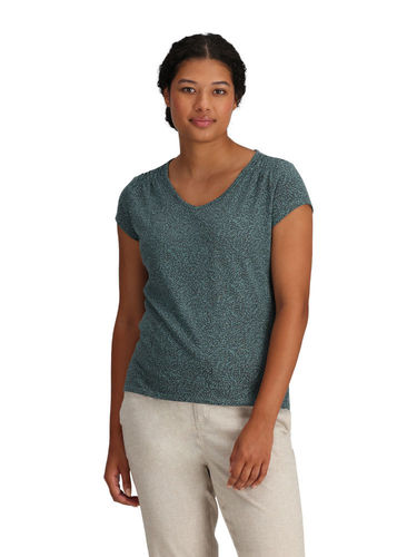 Royal Robbins Women's Featherweight Slub Tee (Sea Pine Nisene Pt)