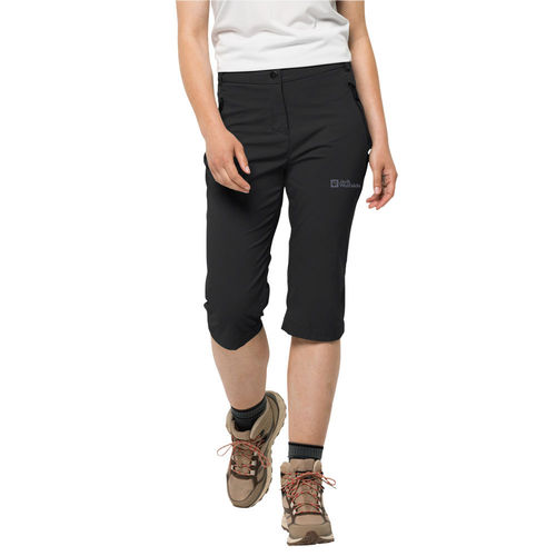 Jack Wolfskin Dames Activate Light 3 4 Pants Black Driekwart Broek